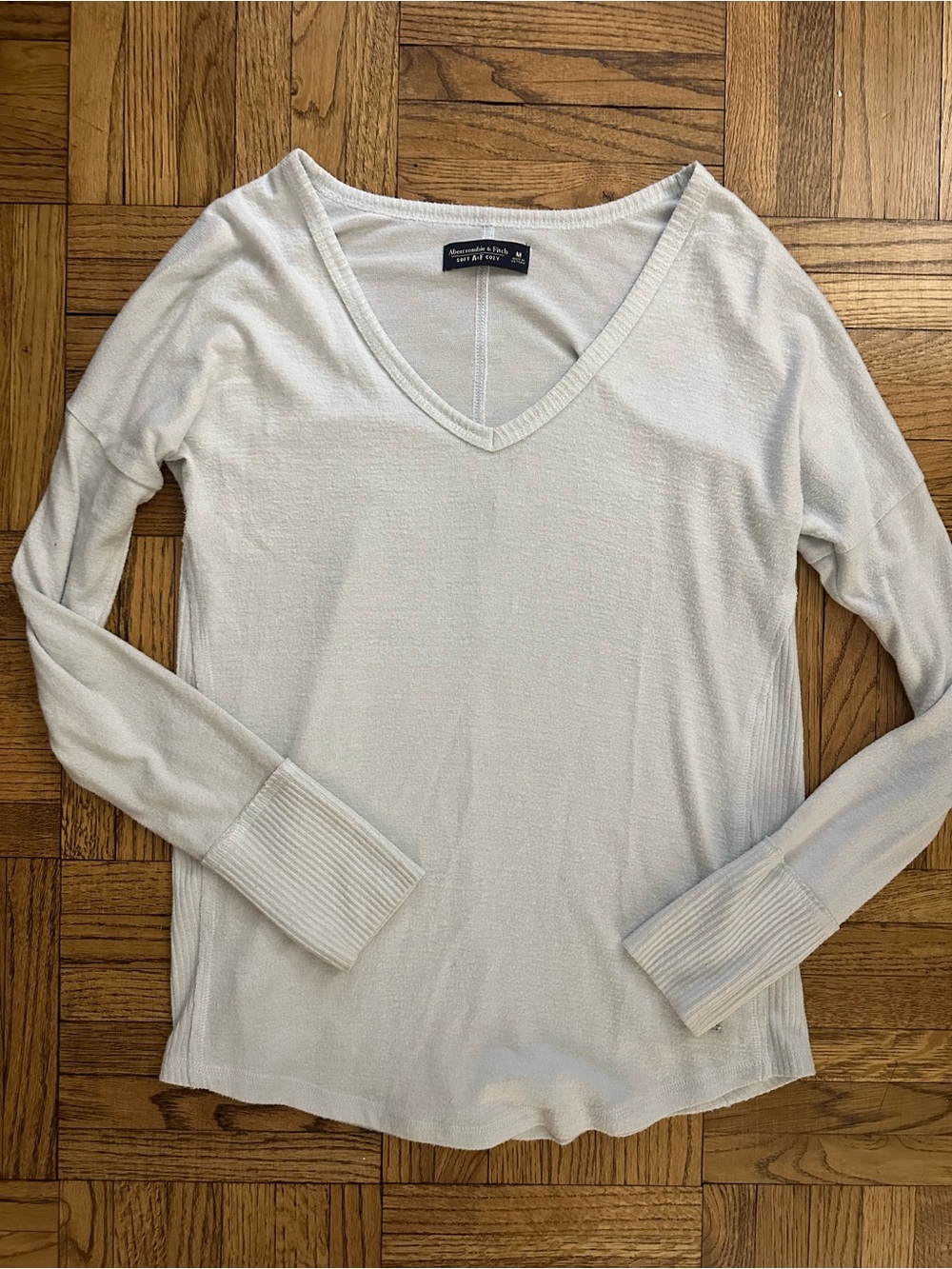 Abercrombie & Fitch Cozy Long Sleeved Light Blue Sweater - Medium
